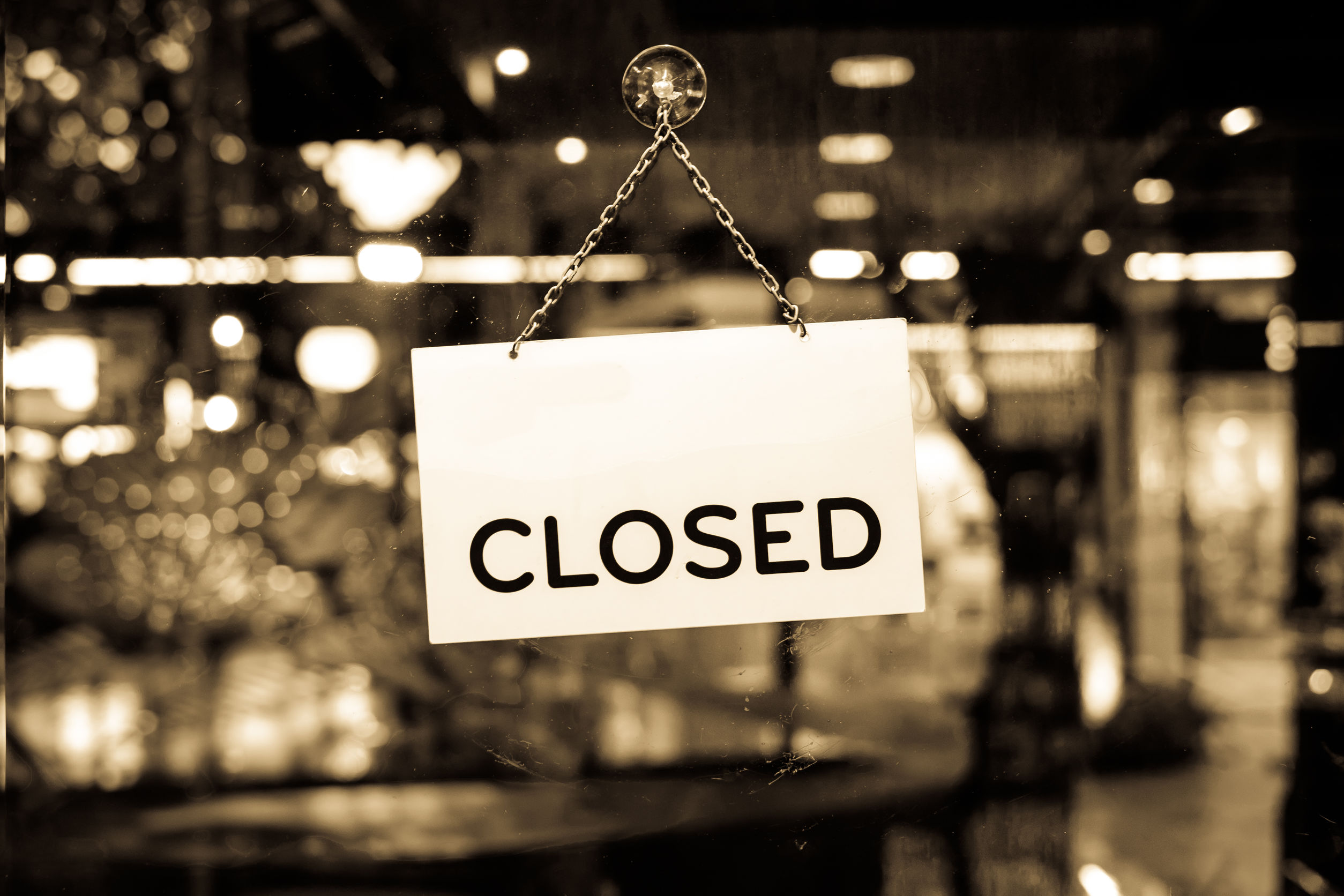 Closed Business Bankruptcy or ABC